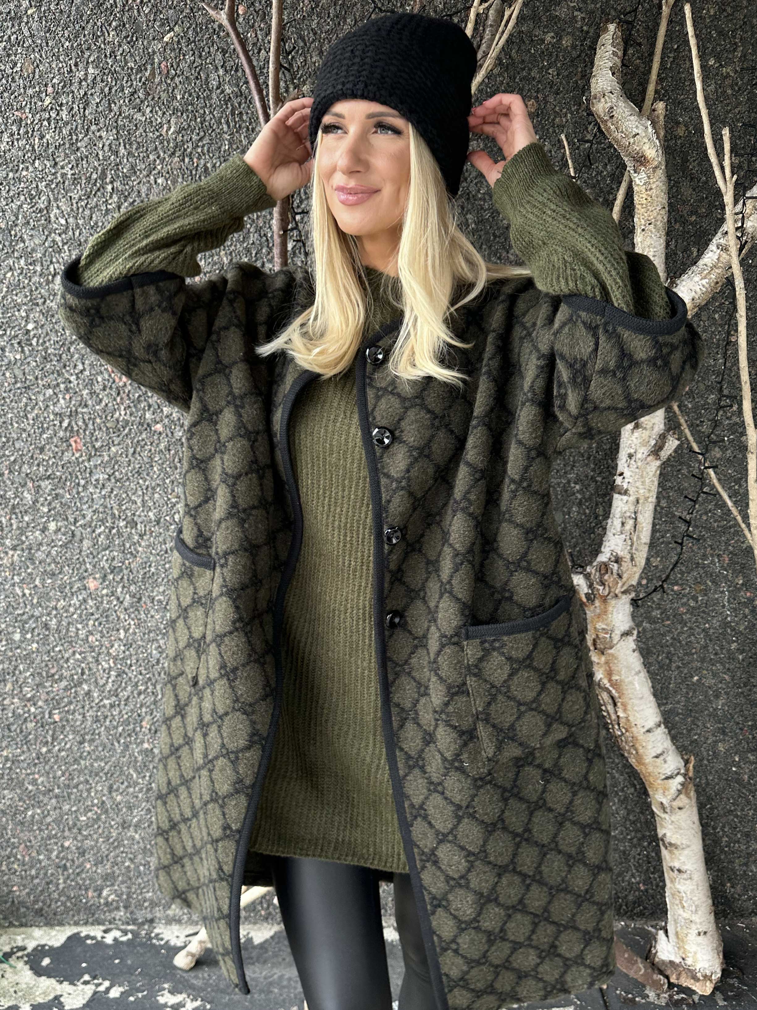 Arianna - Mønstret frakke